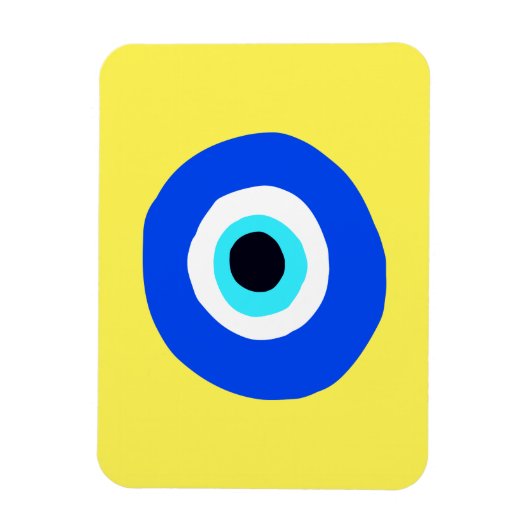 Evil Eye Colourful Lucky Symbol Magneet (Verticaal)