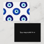 Evil Eye Design Flat Note Kaart w / Quote Notitiekaartje (Voorkant / Achterkant)