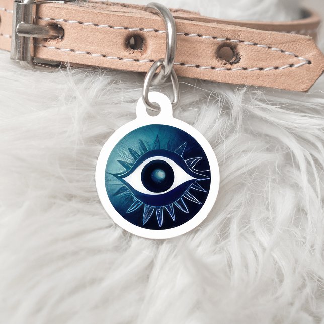 Evil Eye Dog Label - Bescherming Charm voor Huisdi Huisdierpenning (Creator heeft geüpload)
