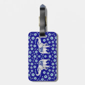 Evil Eye Elephant Good Luck Charm Bagagelabel (Achterkant verticaal)