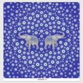 Evil Eye Elephant Good Luck Charm Sticker (Vel)