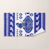 Evil Eye Elephant Ornament Bad Handdoek (Handdoek)
