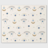 Evil Eye en Third Eye Patroon Inpakpapier (Vlak)