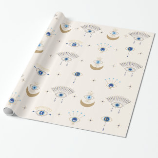 Evil Eye en Third Eye Patroon Inpakpapier