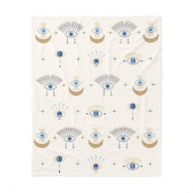 Evil Eye Fleece Deken