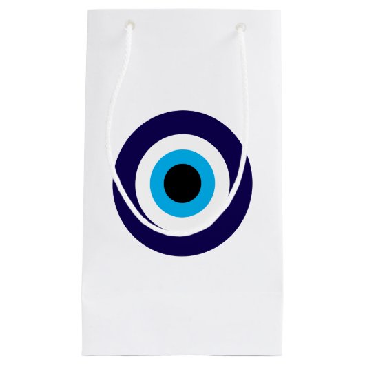Evil Eye geschenktassen met Lucky Blue Mati symboo Klein Cadeauzakje (Voorkant)