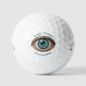 Evil Eye Golfbal - Goede Dingen Komen Callaway Golfballen (Voorkant)