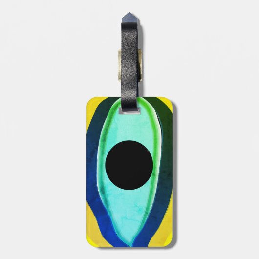 Evil Eye Good Luck Bagagelabel (Achterkant verticaal)