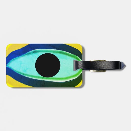 Evil Eye Good Luck Bagagelabel (Achterkant horizontaal)