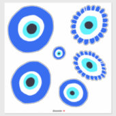 Evil Eye Good Luck Sticker (Vel)