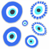 Evil Eye Good Luck Sticker (Voorkant)