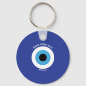 Evil Eye Good Vibes Only Sleutelhanger (Voorkant)