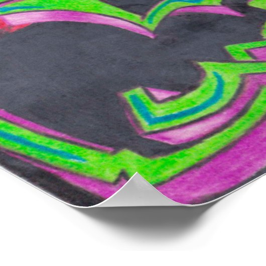 Evil Eye Graffiti Poster (Hoek)