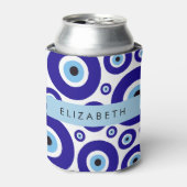 Evil Eye, Greek Eye, Turkish Eye, Mati, Your Name Blikjeskoeler (Blikje Voorkant)