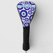 Evil Eye, Greek Eye, Turkish Eye, Mati, Your Name Golfheadcover (Voorkant)