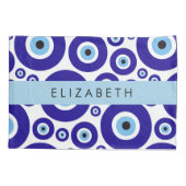 Evil Eye, Greek Eye, Turkish Eye, Mati, Your Name Kussensloop (Achterkant)