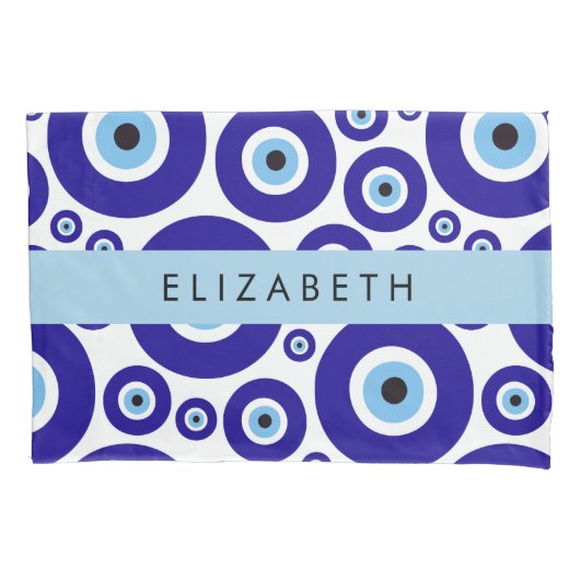 Evil Eye, Greek Eye, Turkish Eye, Mati, Your Name Kussensloop (Voorkant)