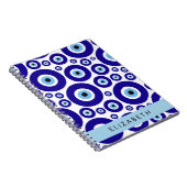 Evil Eye, Greek Eye, Turkish Eye, Mati, Your Name Notitieboek (Rechterzijde)