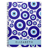 Evil Eye, Greek Eye, Turkish Eye, Mati, Your Name Notitieboek (Voorkant)