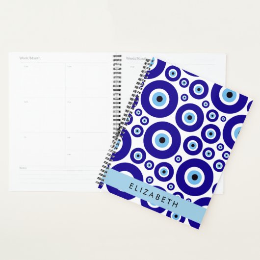 Evil Eye, Greek Eye, Turkish Eye, Mati, Your Name Planner (Display)