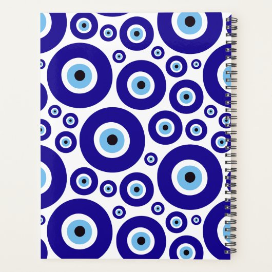 Evil Eye, Greek Eye, Turkish Eye, Mati, Your Name Planner (Achterkant)