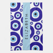 Evil Eye, Greek Eye, Turkish Eye, Mati, Your Name Theedoek (Verticaal)