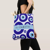 Evil Eye, Greek Eye, Turkish Eye, Mati, Your Name Tote Bag (Dichtbij)