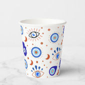 Evil Eye Halloween-Theme Paper Cups Papieren Bekers (Achterkant)
