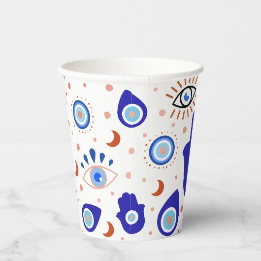 Evil Eye Halloween-Theme Paper Cups Papieren Bekers (Rechts)