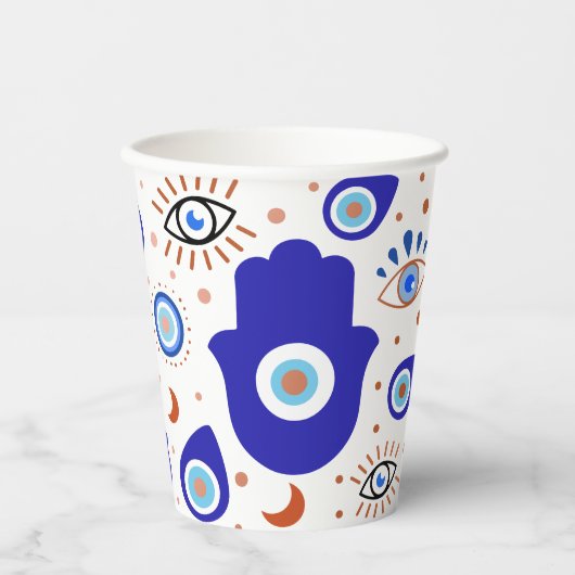 Evil Eye Halloween-Theme Paper Cups Papieren Bekers (Voorkant)
