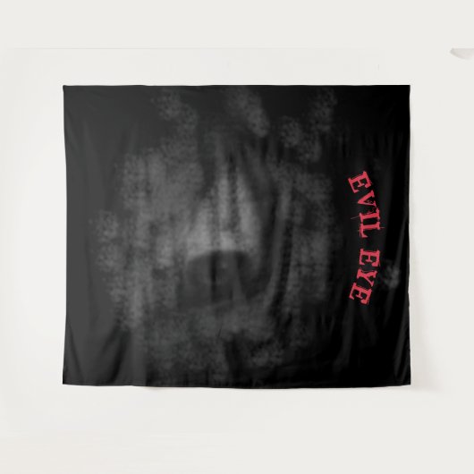 Evil Eye HALLOWEEN Vreemde Erie Ongewoon Eng Eng Wandkleed (Voorkant (horizontaal))