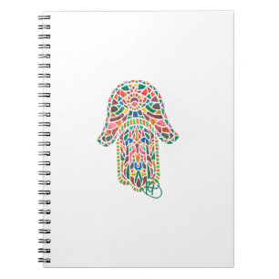 Evil Eye Hamsa Mozaïek Kunst Notitieboek
