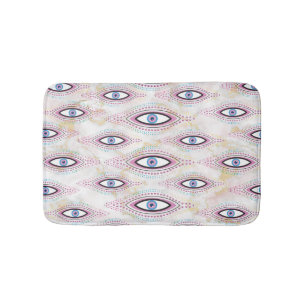 Evil Eye Happy Kleurrijke Kunst Badmat