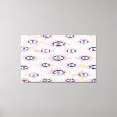 Evil Eye Happy Kleurrijke Kunst Canvas Afdruk (Voorkant)