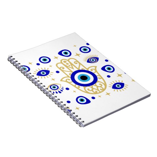 Evil Eye in Blauw Notitieboek (Rechterzijde)