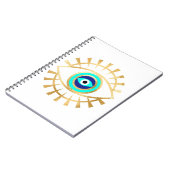 Evil Eye in Groen Notitieboek (Linkerzijde)