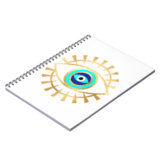 Evil Eye in Groen Notitieboek (Linkerzijde)