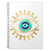 Evil Eye in Groen Notitieboek (Voorkant)