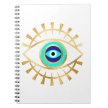 Evil Eye in Groen Notitieboek