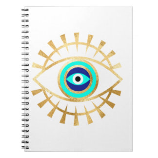 Evil Eye in Groen Notitieboek