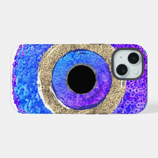 Evil Eye  iPhone 15 Case (Achterkant horizontaal)