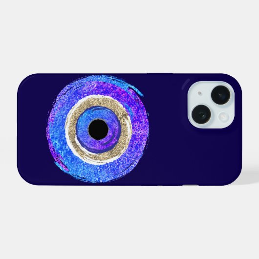 Evil Eye  iPhone 15 Case (Achterkant horizontaal)