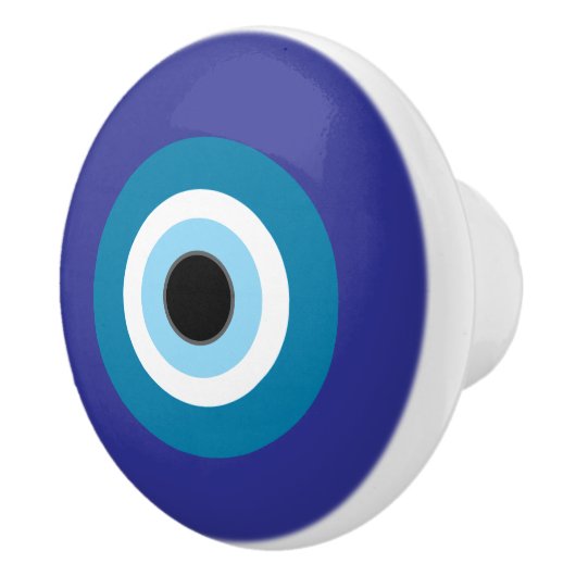 Evil Eye Knob / Drawer Pull Keramische Knop (Rechts)