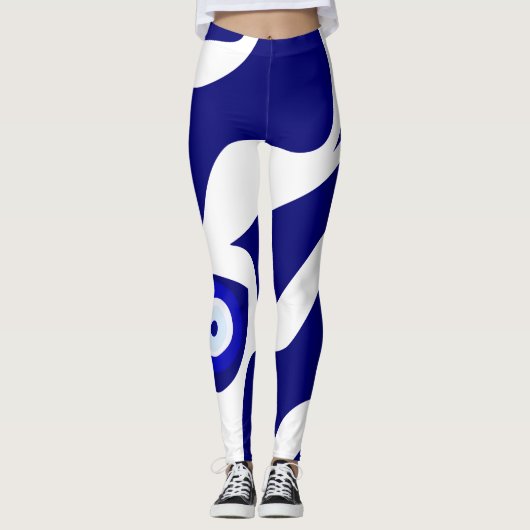 Evil Eye Lava Pattern Leggings (Voorkant)
