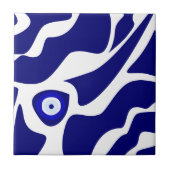 Evil Eye Lava Pattern Tegeltje (Voorkant)