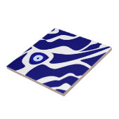 Evil Eye Lava Pattern Tegeltje (Zijkant)