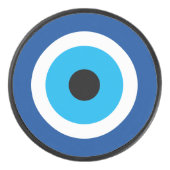 Evil Eye luck symbool ijshockey puck ontwerp (Voorkant)