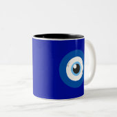 Evil Eye Max Ultra Tweekleurige Koffiemok (Voorkant rechts)