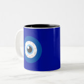 Evil Eye Max Ultra Tweekleurige Koffiemok (Voorkant links)