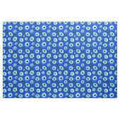 Evil Eye Mediterraan Blauw Wit Ogen Patroon Stof (Fat Quarter)